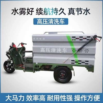 小型沖洗車電動三輪高壓清洗車環(huán)衛(wèi)專用馬路灑水車物業(yè)打藥清洗機